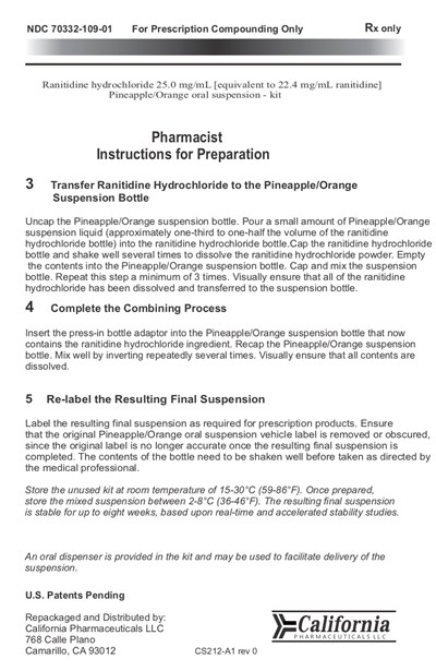Ranitidine Hydrochloride Insert 2 (Ranitidine Hydrochloride Insert 2)